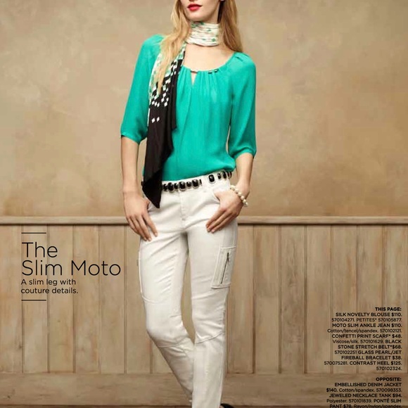 WHBM JULIP GREEN SILK BLOUSE - Picture 2 of 11